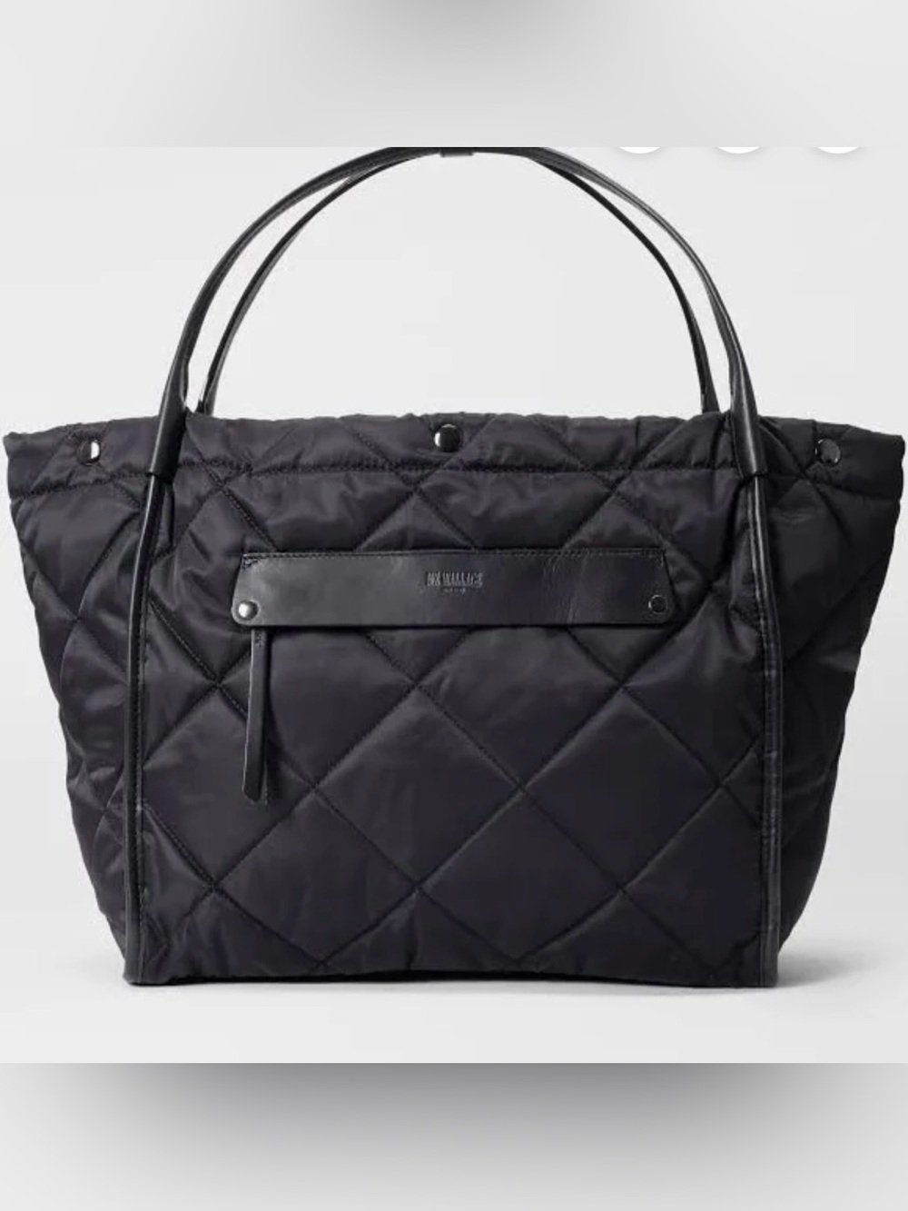MZ Wallace Large Madison Quilted Nylon Shopper Bag